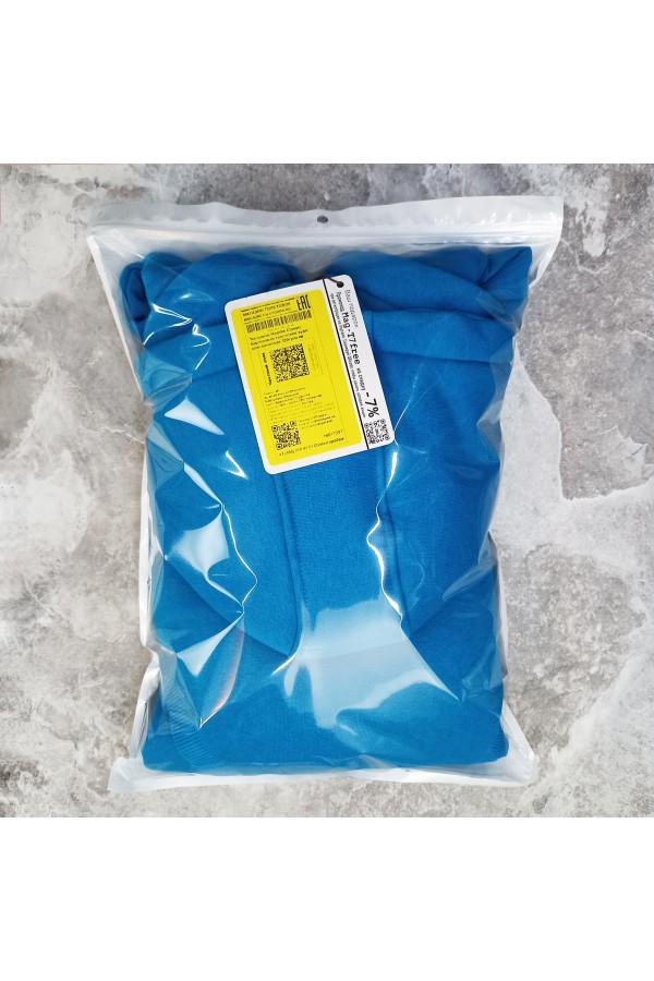 Turquoise Hoodie Man Classic Мужская бирюзовая толстовка худи классическая 320гр/м.кв   Магазин Толстовок Мужские классические толстовки 