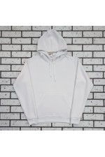 White Hoodie Woman Classic - Женская белая толстовка худи классическая 320гр/м.кв    Магазин Толстовок Женская классические худи