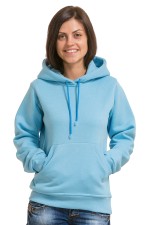 Sky Blue Hoodie Woman Classic Женская голубая толстовка худи классическая 320гр/м.кв Woman classic hoodie sky-blue XS-38-40-Woman-(Женский) Sky Blue Hoodie Woman Classic Женская голубая толстовка худи классическая 320гр/м.кв