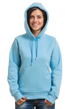 женская голубая худи с капюшоном женская голубая худи из футера