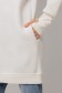 Удлиненная толстовка молочная женская с прорезью для большого пальца   Магазин Толстовок DG LONG - худи и свитшоты УДЛИНЕННЫЕ без начеса на петле Диагональ