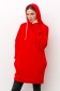 Удлиненная толстовка красная женская с прорезью для большого пальца   Магазин Толстовок Удлиненные Толстовки