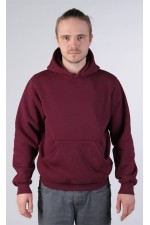  Burgundy Hoodie Man Classic S-46-Unisex-(Мужской)    Burgundy Hoodie Man Classic Мужская бордовая толстовка худи классическая 320гр/м.кв 