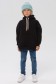 Чёрное детское худи Оверсайз  - толстовка для ребенка от 3х лет 340гр/м.кв   Магазин Толстовок Детский худи оверсайз | Фотографии на мальчиках