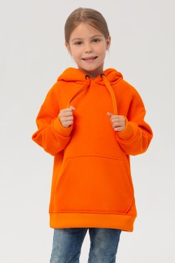Детское худи Оверсайз Оранжевый - толстовка для ребенка от 3х лет 340гр/м.кв