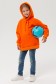 Детское худи Оверсайз Оранжевый - толстовка для ребенка от 3х лет 340гр/м.кв   Магазин Толстовок Детский худи оверсайз | Фотографии на девочках