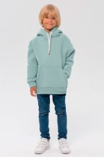  kids hoodie oversize tiffany 9XS-20-Kids-(На_деток)    Детское худи оверсайз цвет тиффани  - толстовка для ребенка от 3х лет 340гр/м.кв 