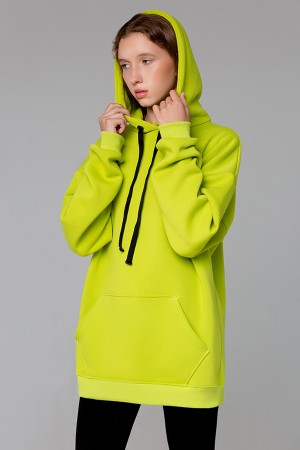 Лаймовое Худи Оверсайз унисекс