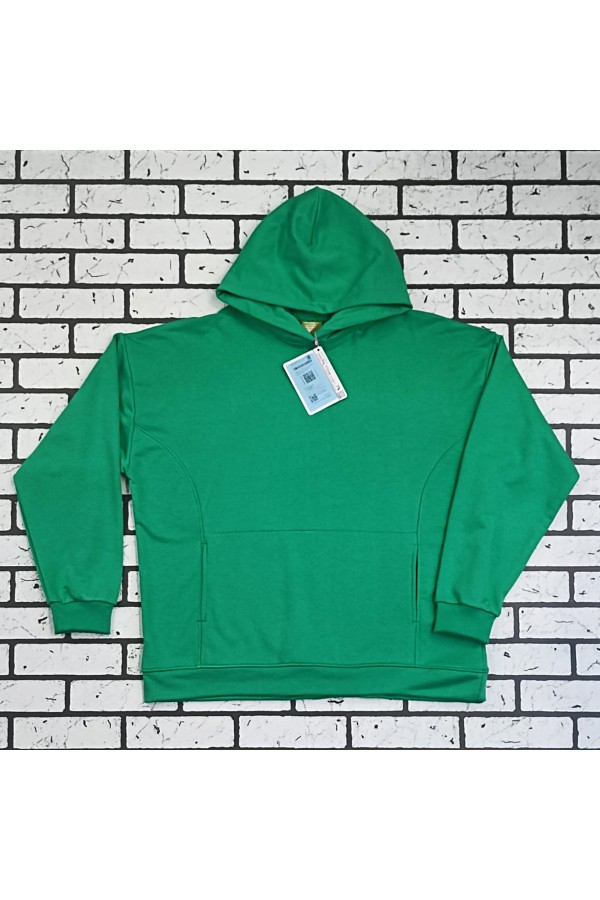 Оверсайз худи без начеса цвет аквамарин зеленый женская (унисекс)   Магазин Толстовок Худи оверсайз без начеса женские