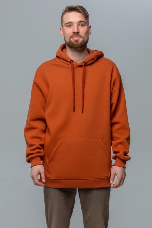 Худи оверсайз цвет кэмэл (терракоторый) унисекс | Hoodie Oversize сamel color unisex