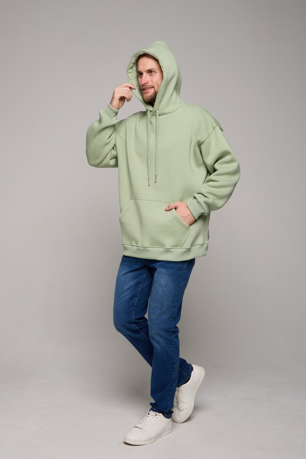 Оверсайз худи нежная фисташка унисекс (мужская) | Light pistachio Hoodie Oversize Unisex man   Магазин Толстовок OVERSIZE Hoodie Man / Мужские Худи Оверсайз