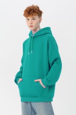 Мятная толстовка худи оверсайз мужская утепленная Oversize hoodie mint man XS-44-Unisex-(Мужской) Мятная толстовка худи оверсайз мужская утепленная
