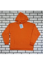 Оверсайз худи петельная без начеса оранжевая унисекс (мужская)   Магазин Толстовок Худи оверсайз без начеса мужские