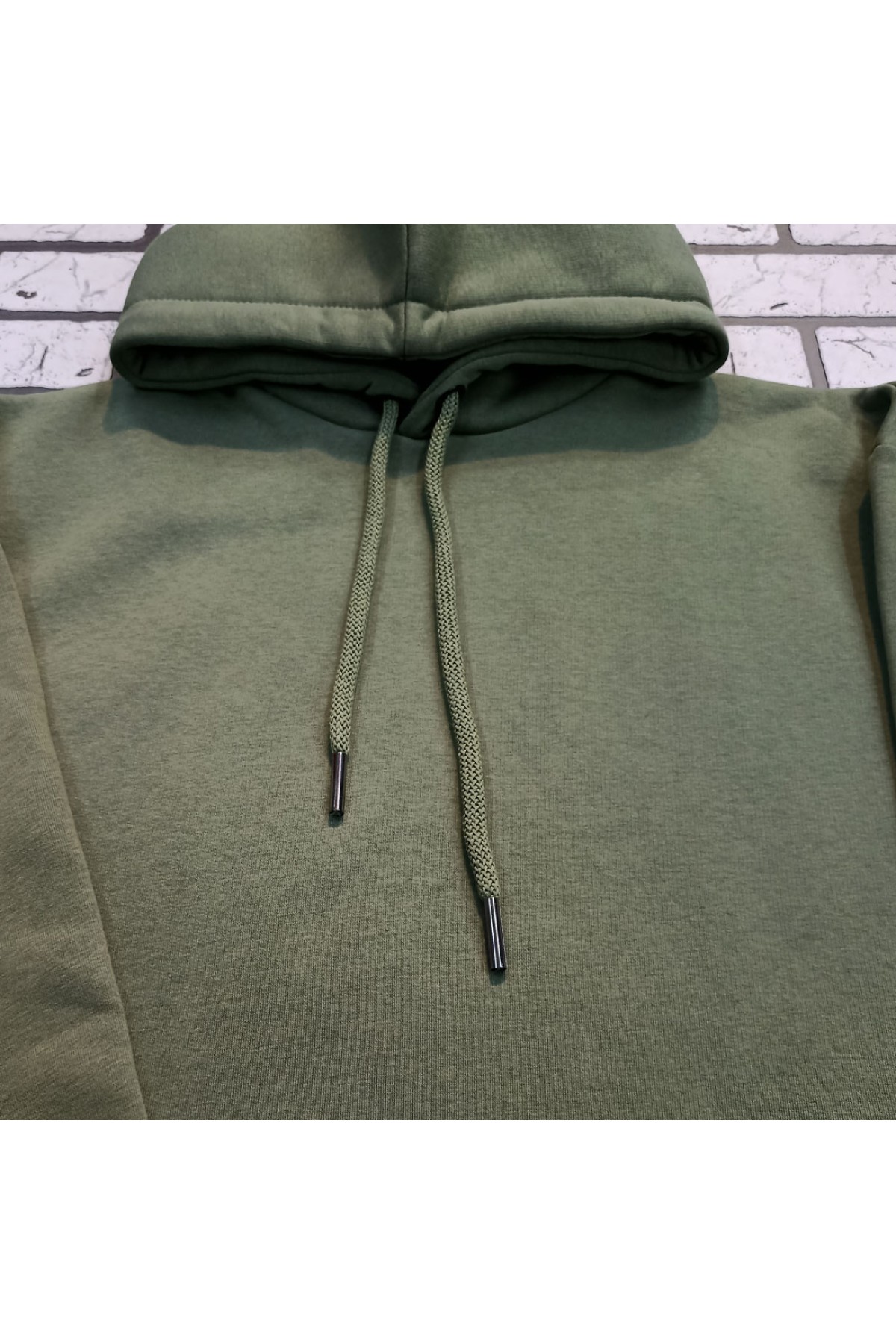 Подростковое худи Oversize UNISEX цвет пальмовый зеленый — фото 3