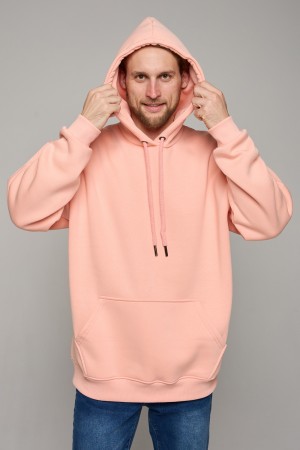 Худи Оверсайз Персиковая Толстовка Мужская (унисекс)