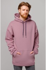  Powder color hoodie OVERSIZE XS-44-Unisex-(Мужской)    Худи толстовка оверсайз пудровая 