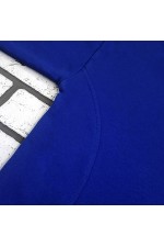 Оверсайз худи петельная без начеса ярко-синяя василек унисекс (мужская)   Магазин Толстовок Худи оверсайз без начеса мужские