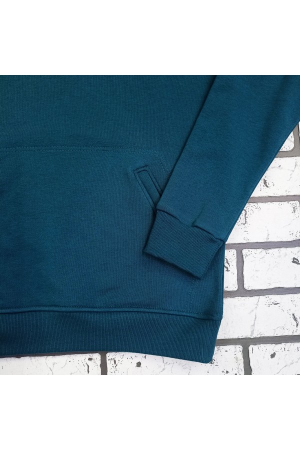 Худи оверсайз цвет морска глубина женская (унисекс)   Магазин Толстовок Женские теплые худи оверсайз с начесом