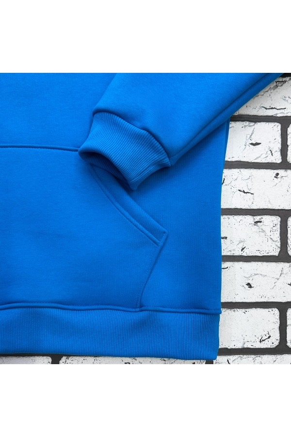 Худи оверсайз мужская бирюзовая утепленная (унисекс)   Магазин Толстовок Мужские теплые худи оверсайз с начесом