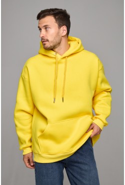 Оверсайз Худи желтая мужская (унисекс) | Yellow Hoodie Oversize Man (Unisex)