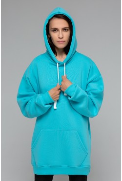 Aqua color hoodie OVERSIZE unisex  -  цвет «Аква» Худи Оверсайз унисекс