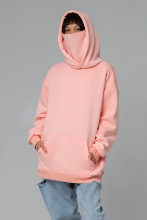 Soft pink Hoodie OVERSIZE unisex - Нежно розовый Худи Оверсайз унисекс