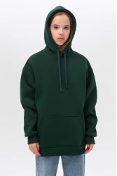 Подростковое худи Oversize UNISEX Тёмно-зелёный