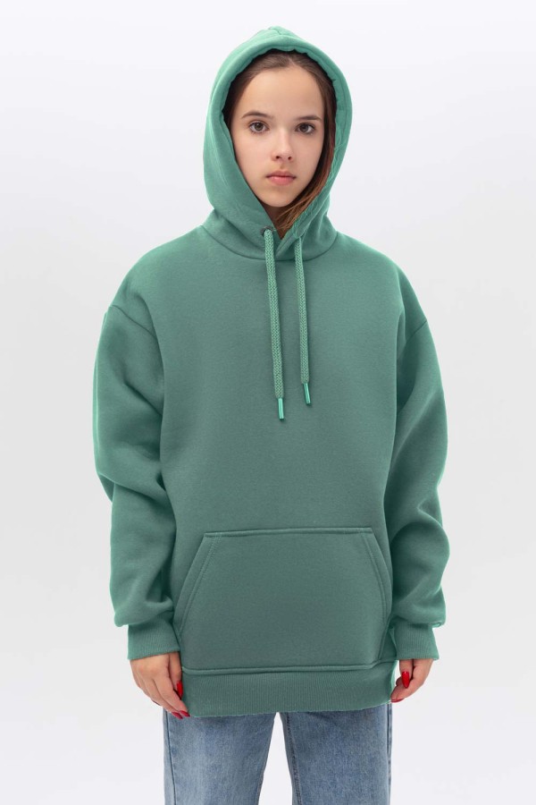  Teenage oversized UNISEX eucalypt XS-36-38-Teenage-(Подростковый)    Подростковое худи Oversize UNISEX цвет эвкалипт 