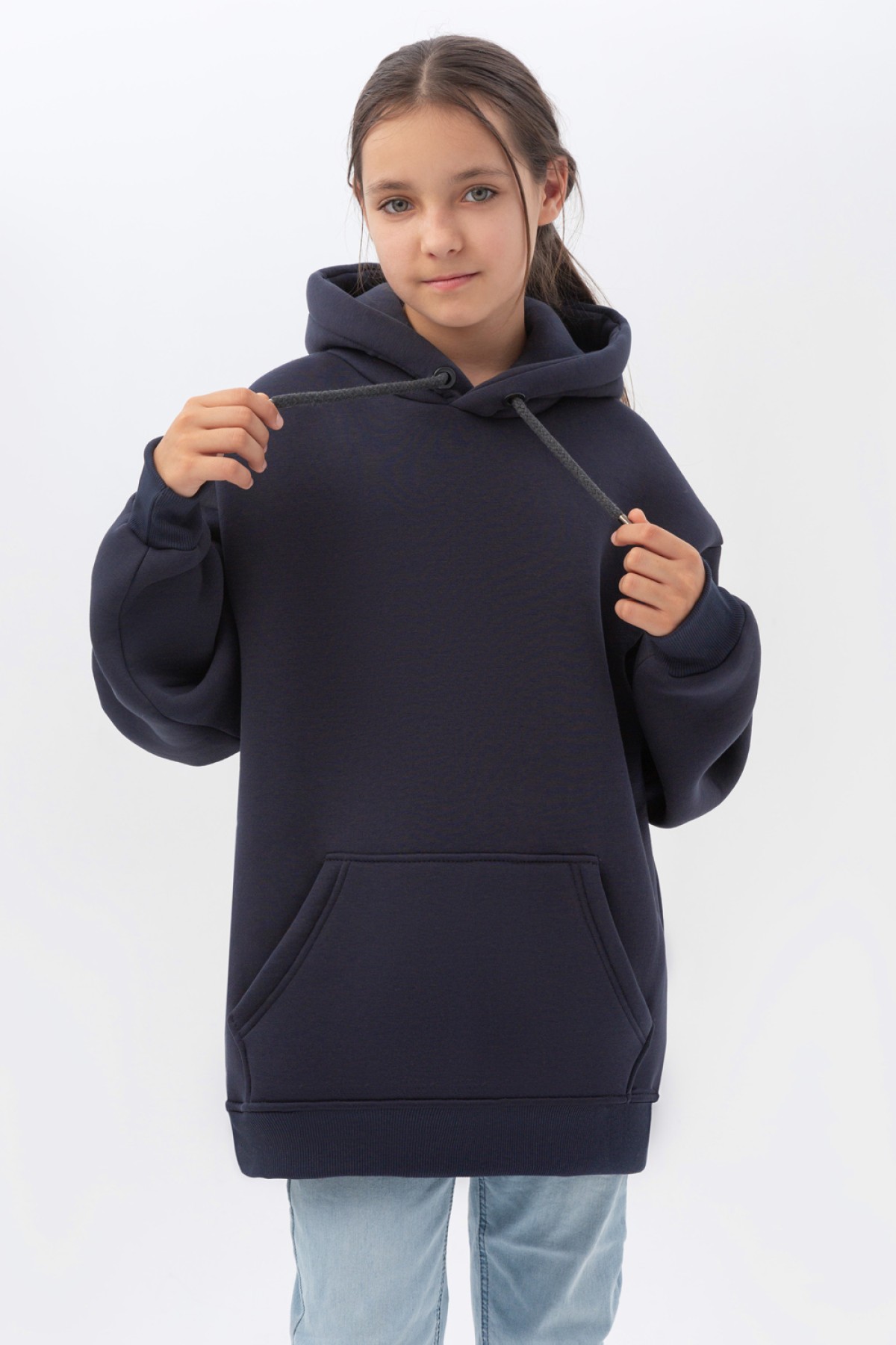 Подростковое худи Oversize UNISEX Графитовое — фото 2