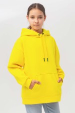 Подростковое худи Oversize UNISEX лимонно желтое Teenage oversized UNISEX lemon yellow XXL-46-48-Teenage-(Подростковый) Подростковое худи Oversize UNISEX лимонно желтое