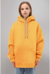 Подростковое худи Oversize UNISEX цвет желтый манго