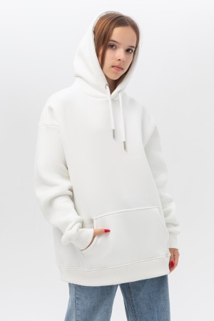Подростковое худи Oversize UNISEX молочное