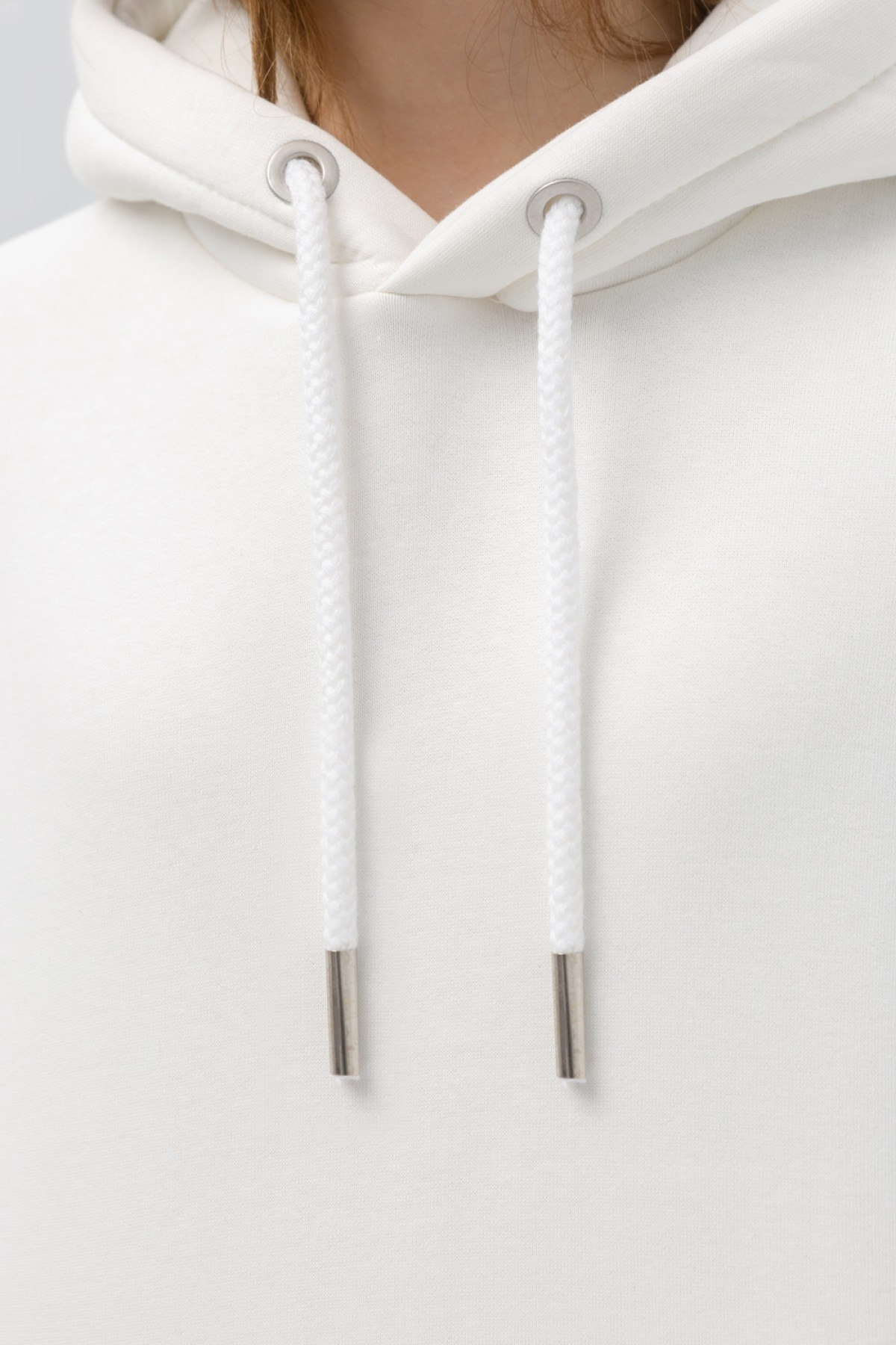 Подростковое худи Oversize UNISEX молочное — фото 5