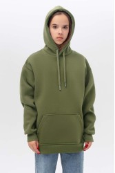 Подростковое худи Oversize UNISEX цвет пальмовый зеленый