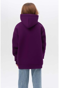 Подростковое худи Oversize UNISEX Винный цвет Подростковое худи Oversize UNISEX Винный цвет
