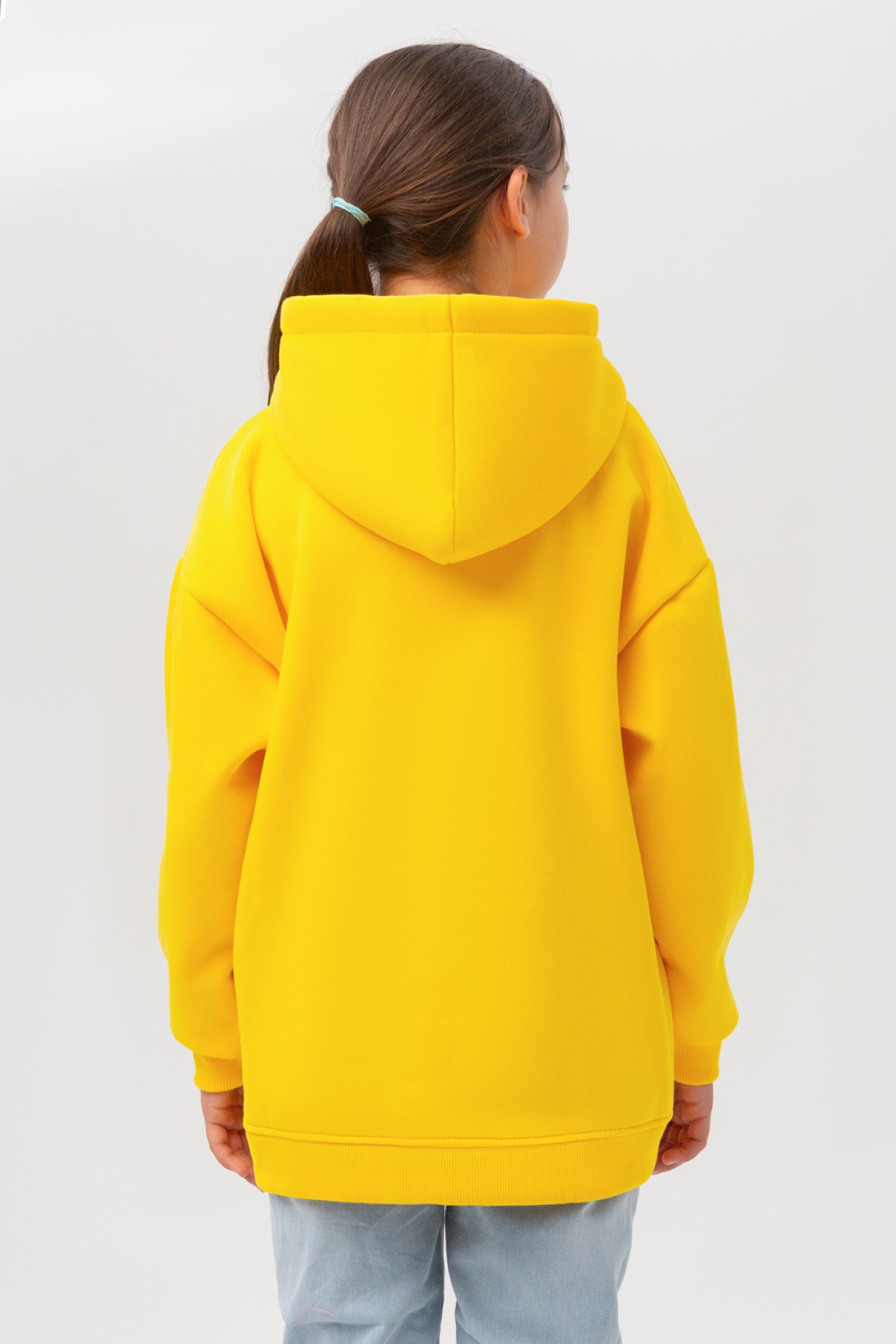 Подростковое худи Oversize UNISEX Желтое — фото 5