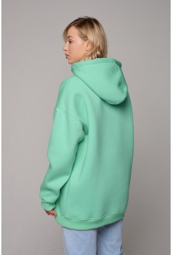 Толстовка худи оверсайз женская Аквамарин унисекс