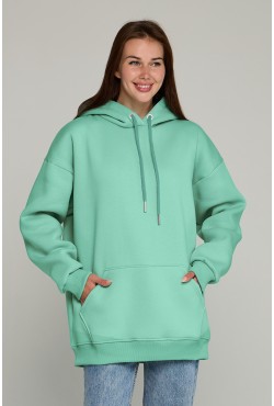 Толстовка худи оверсайз женская Аквамарин унисекс