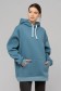  Baikal color hoodie OVERSIZE unisex XL-52-Unisex-(Женский)    Толстовка худи оверсайз женская цвет Байкал унисекс 