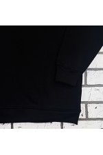 Худи эксклюзив - черная толстовка оверсайз с рожками   Магазин Толстовок Женские теплые худи оверсайз с начесом