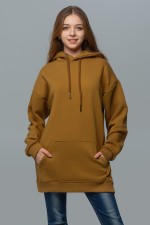 Худи оверсайз женская цвет кэмэл Camel color hoodie OVERSIZE unisex XS-44-Unisex-(Женский) Худи оверсайз женская цвет кэмэл