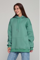 Толстовка худи оверсайз женская Эвкалипт унисекс