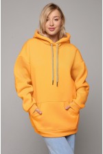 Mango color hoodie OVERSIZE woman unisex XXXL-56-Unisex-(Женский)    Толстовка худи Оверсайз цвет желтый манго унисекс женская 