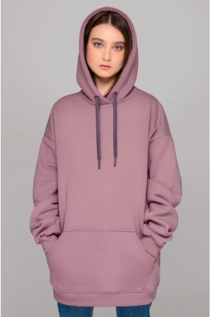 Пудровая Толстовка Худи Оверсайз женская (унисекс)