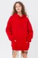  Red color hoodie OVERSIZE unisex S-46-Unisex-(Женский)    Красная толстовка худи Оверсайз женская (унисекс) 