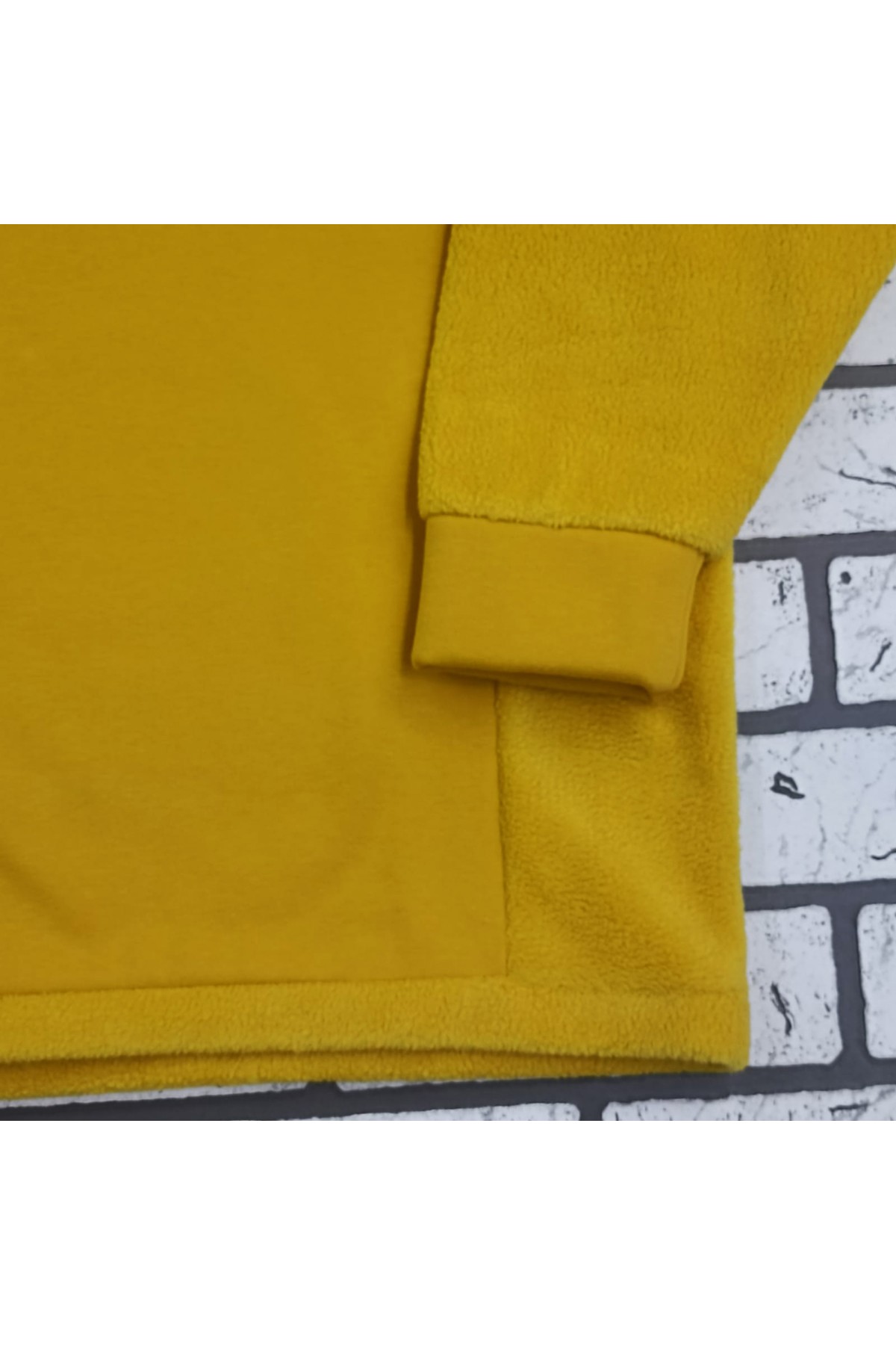 Hoodie slims - худи оверсайз с рукавом реглан горчичная — фото 18