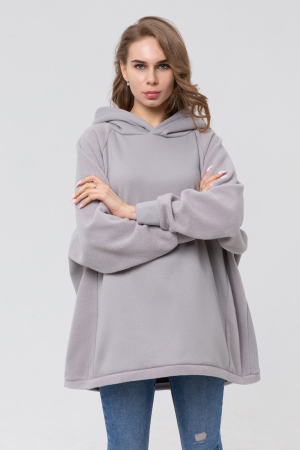  «Slims» hoodie oversize L-50-Unisex-(Женский)    Hoodie slims  -  модель худи оверсайз с рукавом реглан фасон колокольчик  