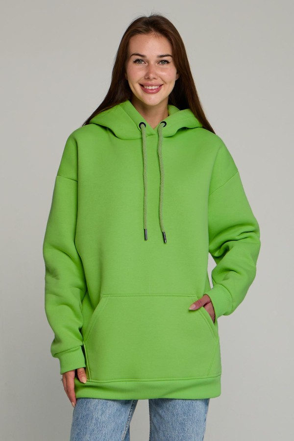  Wasabi color hoodie OVERSIZE woman unisex XXXL-56-Unisex-(Женский)    Толстовка худи Оверсайз цвет зеленый васаби унисекс женская 
