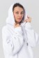  White color hoodie OVERSIZE unisex XS-44-Unisex-(Женский)    Толстовка худи оверсайз белая женская унисекс 