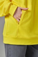 Оверсайз худи петельная желтая унисекс (женская)   Магазин Толстовок Худи оверсайз без начеса женские
